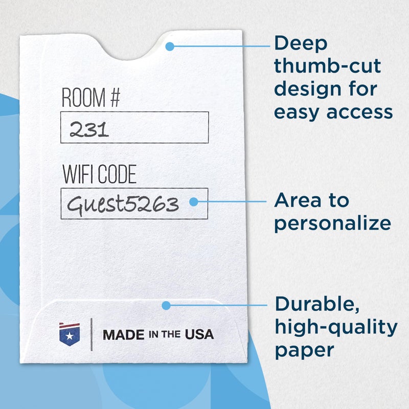 Guardian Key Card Holder Sleeves, Pack of 500 Small Envelopes for Hotel Key Cards, Gift Cards, Credit Cards, and More, 2 â…œ Inches x 3 Â½ Inches, Colors - Image 5